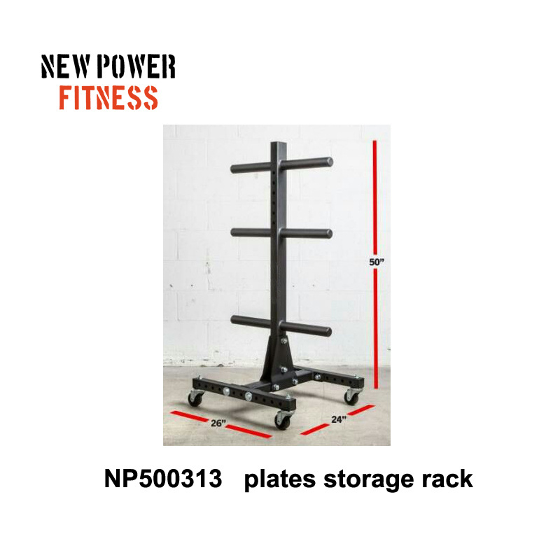 popular bumper plates storage rack with wheels