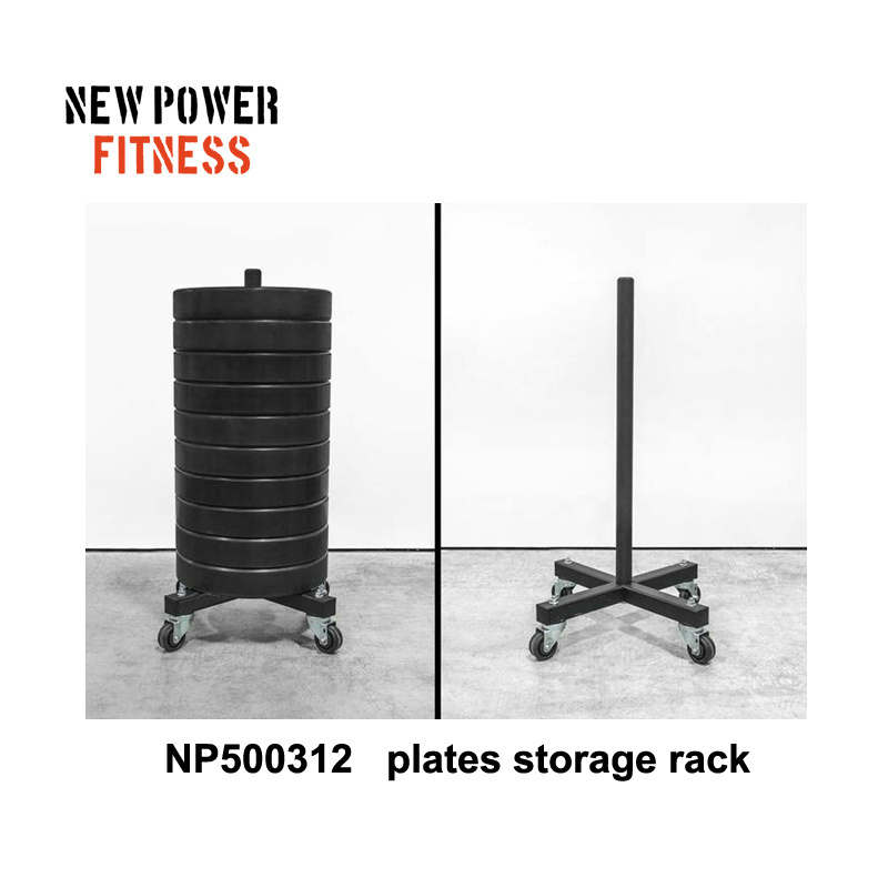 popular bumper plates storage rack with wheels