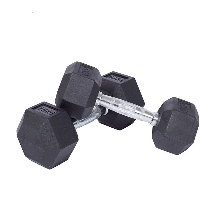 China Fitness Hex Free Weights Rubber Wholesale 20kg Dumbel Weight Lifting Dumbbell Price Buy Online For Gym