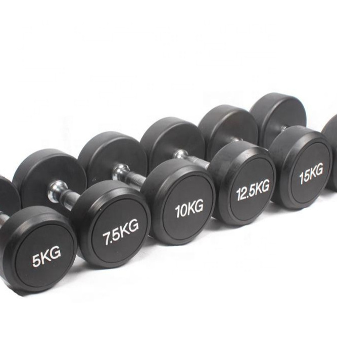 new power fitness for fitness free weight  Rubber coated dumbbell factory supplied