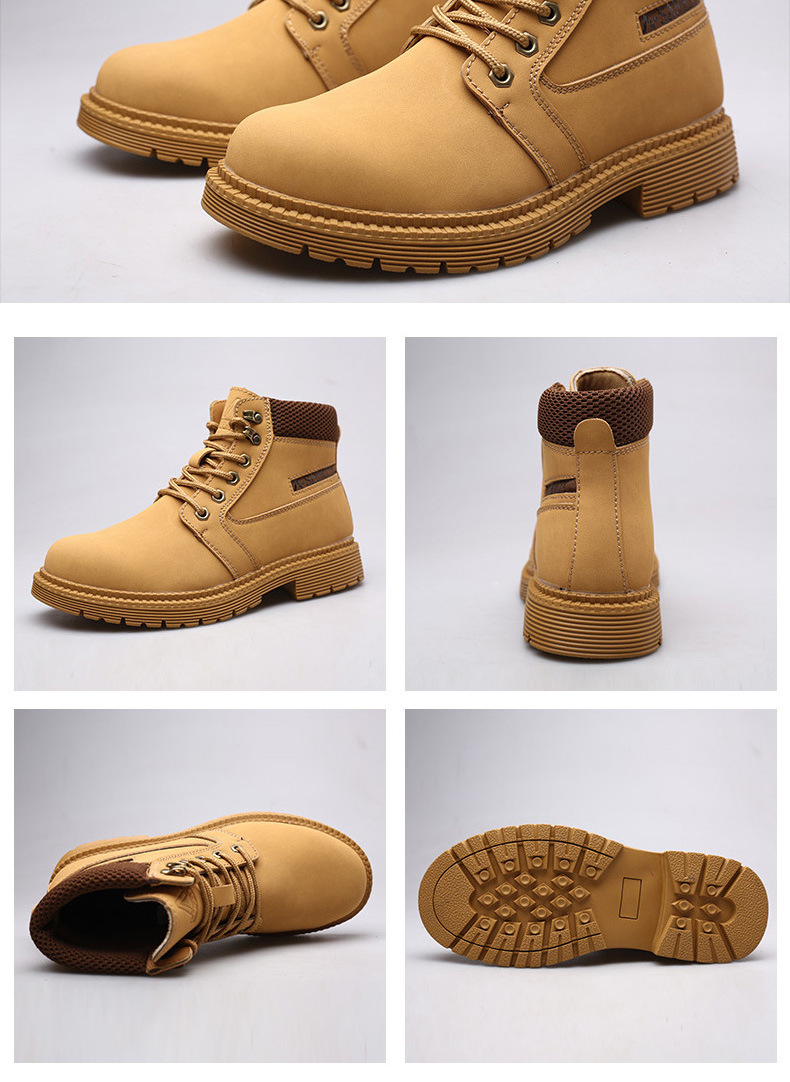 Wholesale soft lightweight woodland men industrial boots working sports protective safety shoes for men