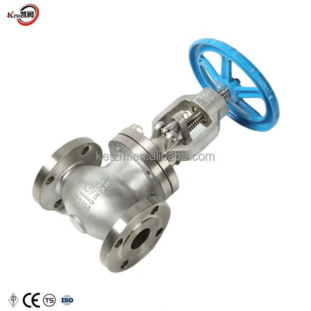 ANSI stainless steel globe valve 3inclass150 handwheel globe valve switch flexible flange stop valve