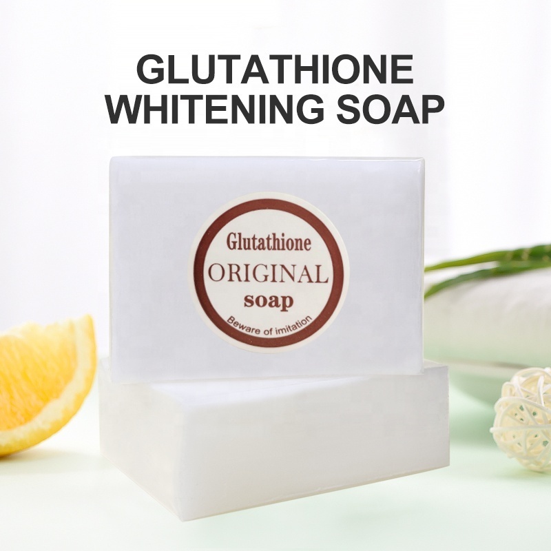 Best sale Handmade Natural Glutathione Dark Spot Lightening Organic Kojic Acid Soap Bath Whitening Gluta Soap