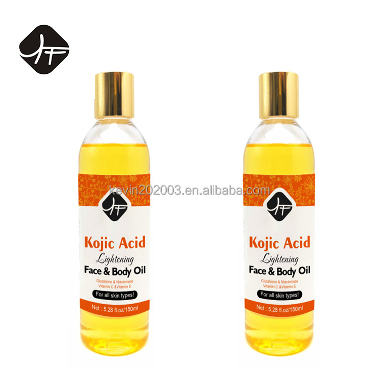 2023 Best &Hot selling Dark Spots Whitening Essential Oil for black skin Kojic Acid face &Body lightening oil face&body oil