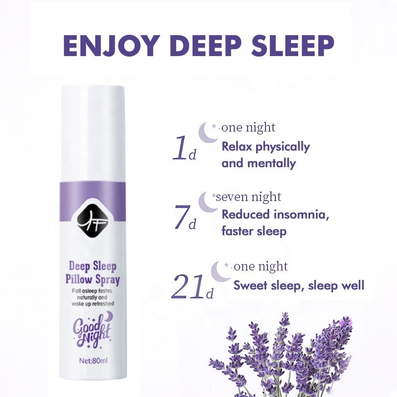 Private Label (high quality)Deep Sleep Pillow Mist Spray with Lavender Essential Oil Relaxing Aromatherapy Mist Deep Sleep Spray