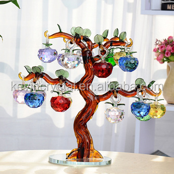 Quality colorful crystal apple tree