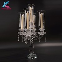 5 arms candle holder table centerpiece crystal candelabra wedding