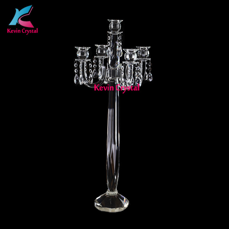 5 arms candle holder table centerpiece crystal candelabra wedding