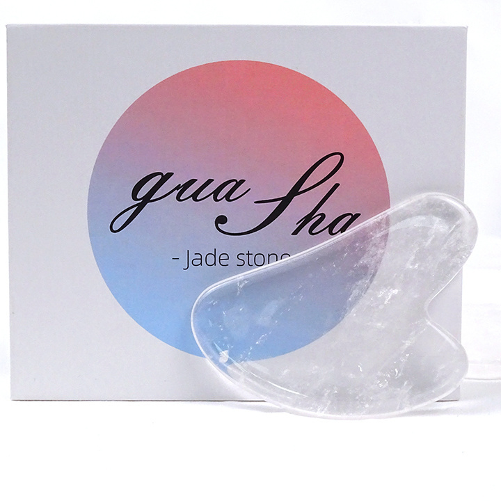 Best price clear quartz gua sha stone crystal clear gua sha guasha massage stone