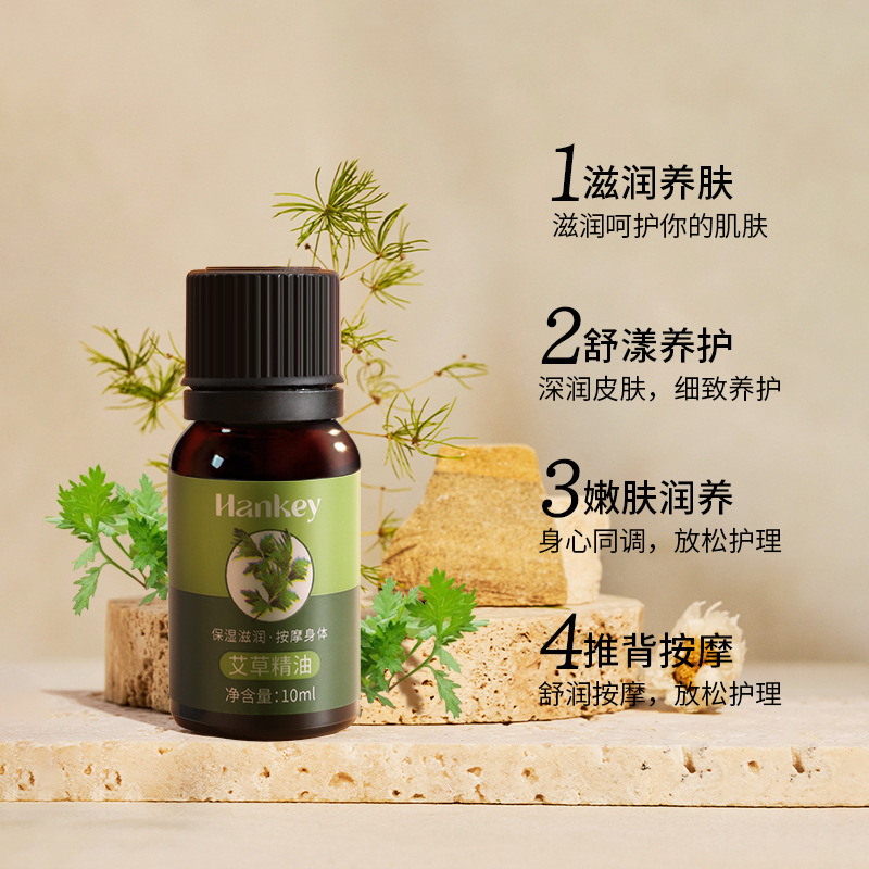 Rose wormwood essential oil beauty salon body gua sha massage essential oil bath ginger skin care product factory