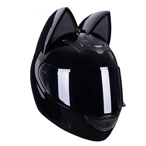 Woman Cool cat Anymal Series helmet Road motorbike Full Face Motorcycle Helmet With Clear Visor Bike Helmet