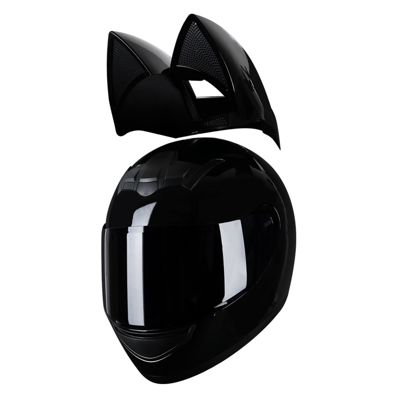 Woman Cool cat Anymal Series helmet Road motorbike Full Face Motorcycle Helmet With Clear Visor Bike Helmet