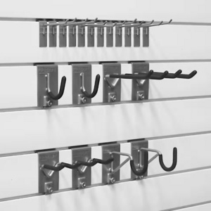 Chrome Plated Slatwall Hook Accessory Slot Wall Display Hooks Peg Hooks for Slatwall