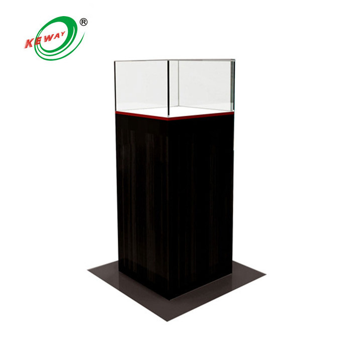 Custom fashionable mall aluminum store jewelry glass display cabinet with Storage Cabinet