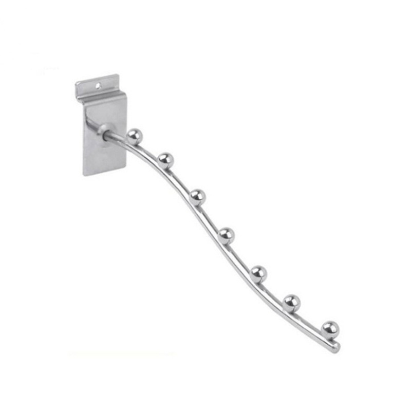 Chrome Plated Slatwall Hook Accessory Slot Wall Display Hooks Peg Hooks for Slatwall