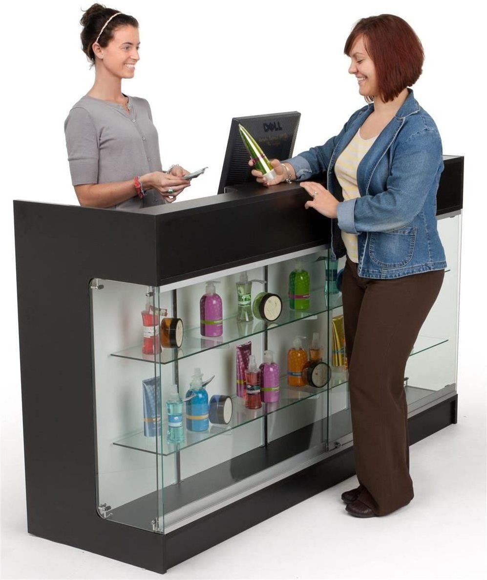 Shops Cashier Counter Table Vitrine Display Checkout Desk