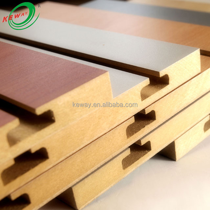 1220*2440mm*18mm MDF melamine UV decorative slatwall panels display slatwall panels boards