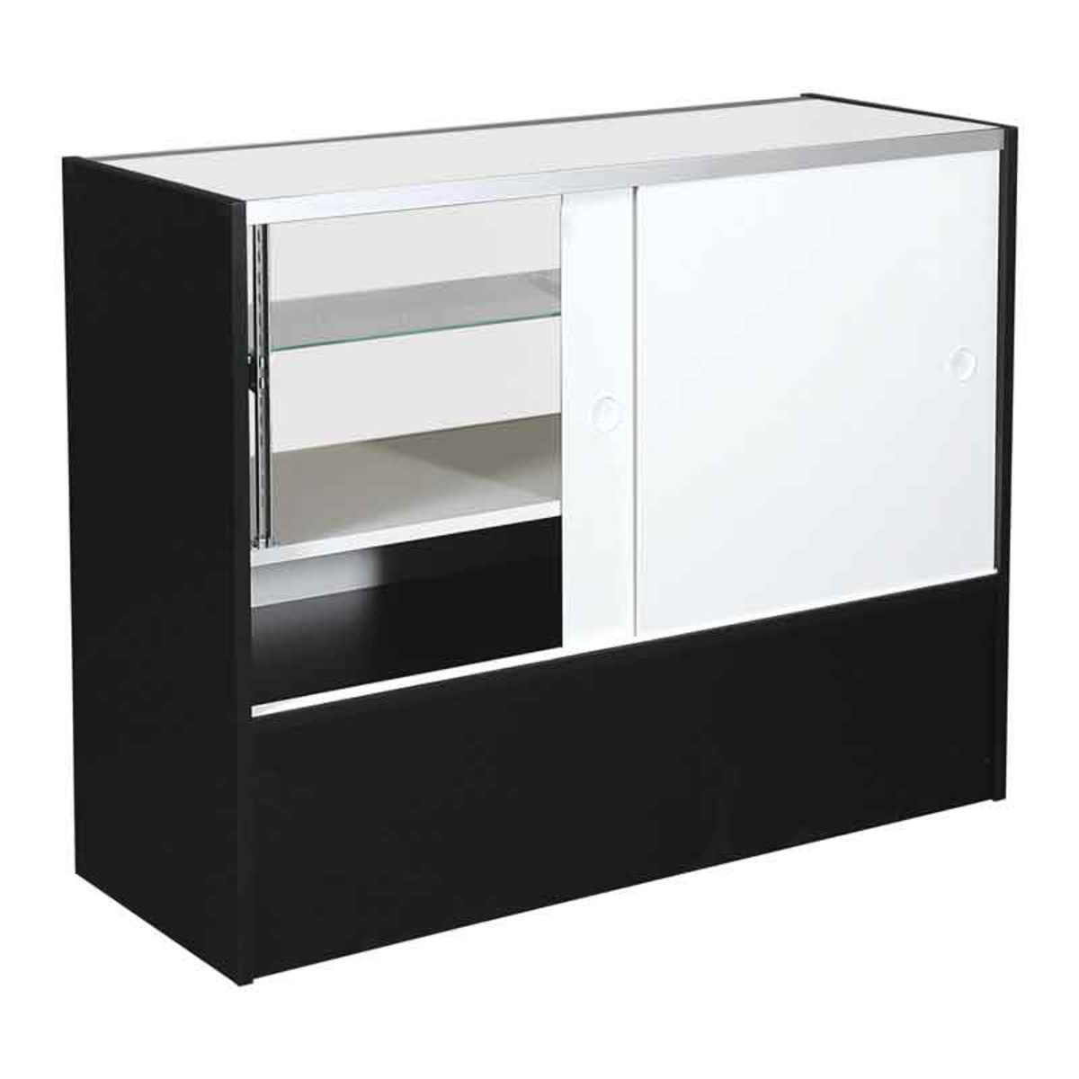 4 Foot hot sale Full vision retail store showcase glass cabinet