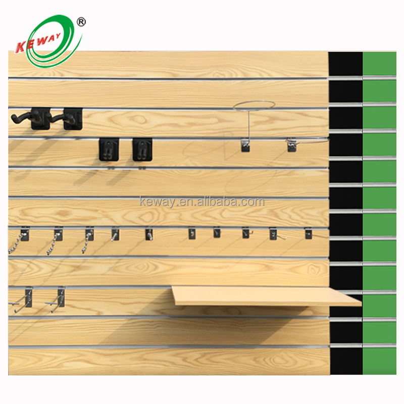 1220*2440mm*18mm MDF melamine UV decorative slatwall panels display slatwall panels boards