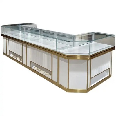 KEWAY Custom Glass Display Cabinet Jewelry Store Showcase, Jewelry Display Cases