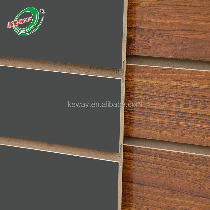 1220*2440mm*18mm MDF melamine UV decorative slatwall panels display slatwall panels boards