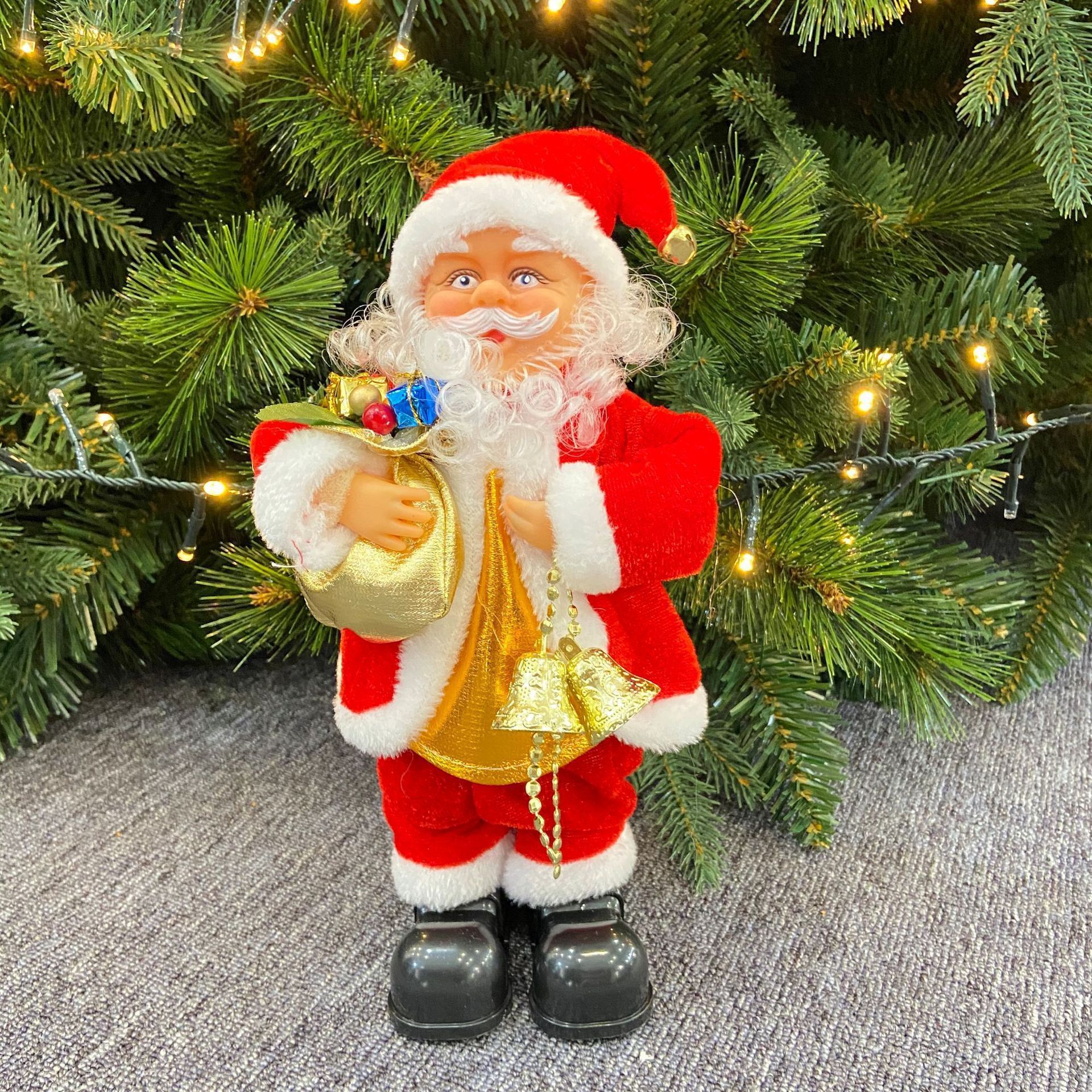 JSC-002 Children's gifts Electric Climbing Santa Claus Christmas Santa Claus Musical Climbing Rope For Christmas Decoration