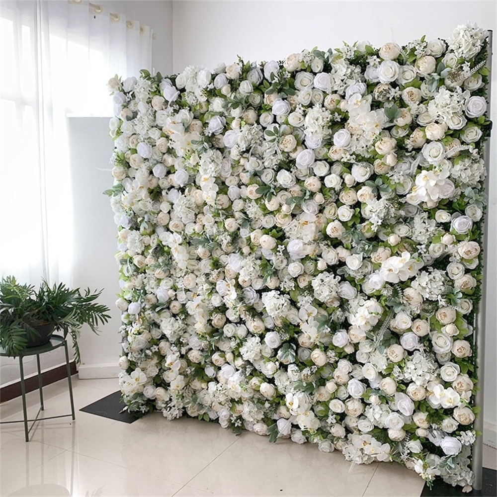 A-001 Artificial Roll Up Flower Wall Cloth Flower Panel 3D Flower Wall Backdrop