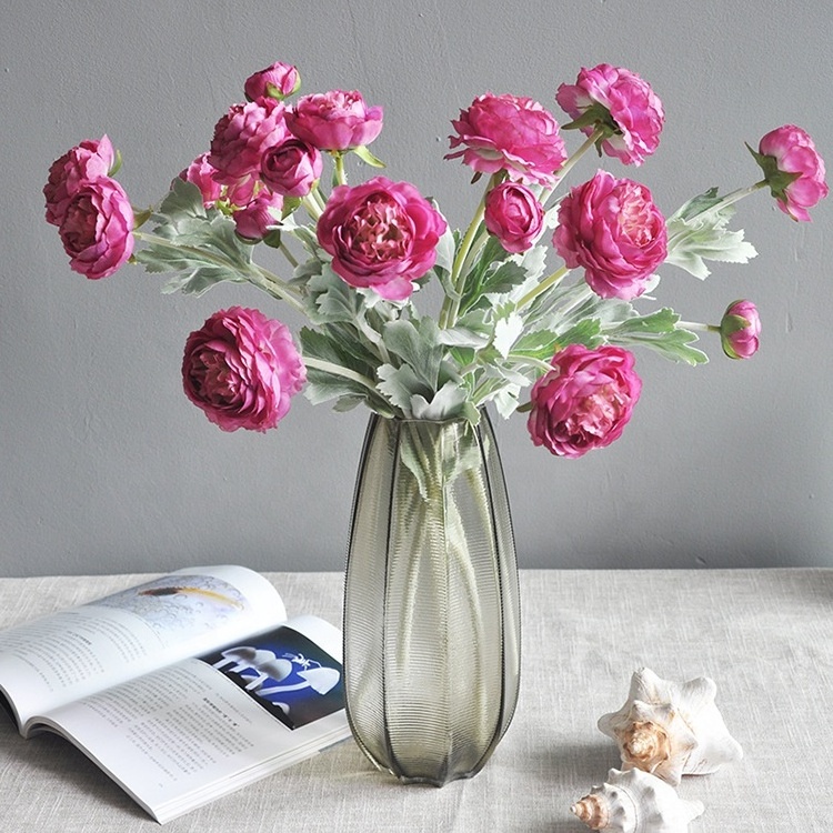 A-314 Artificial Peonies Flower Wedding Decoration Silk Flowers Peony Wholesale Dusty Rose Peonies