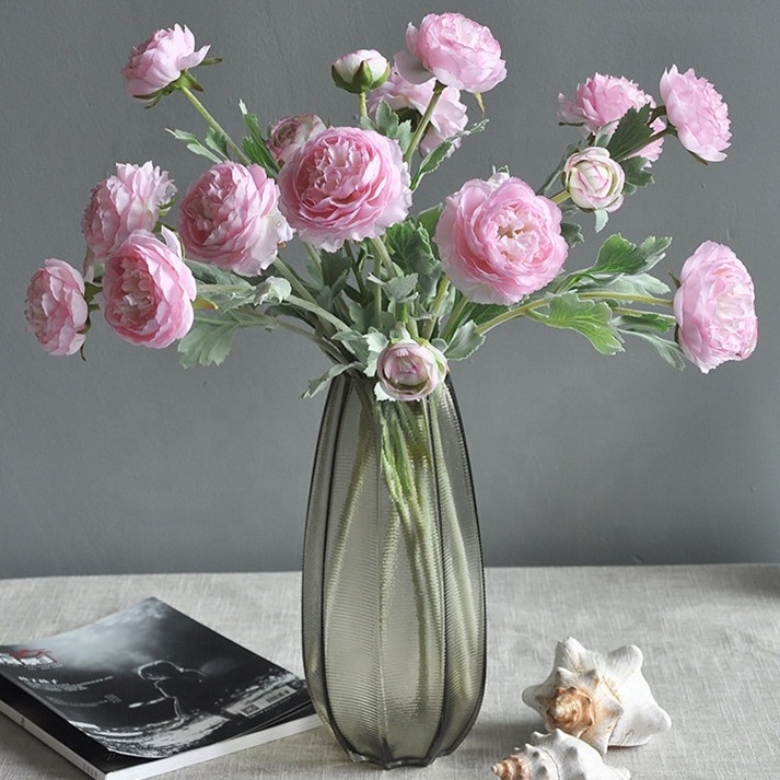 A-314 Artificial Peonies Flower Wedding Decoration Silk Flowers Peony Wholesale Dusty Rose Peonies