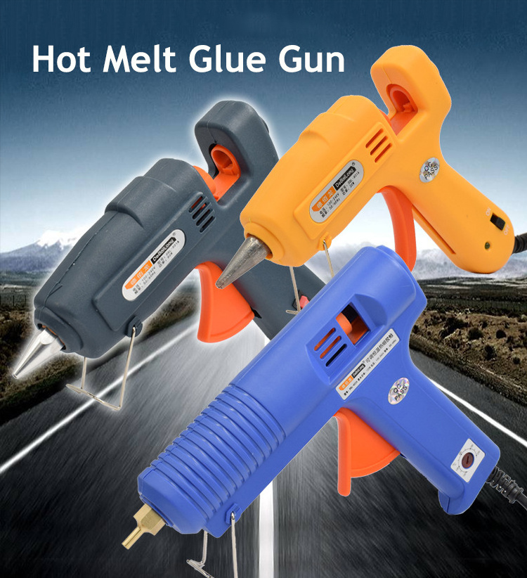 Adjustable Temperature 120W Hot Melt Glue Gun with Light High Power Industrial Glue Gun Tool