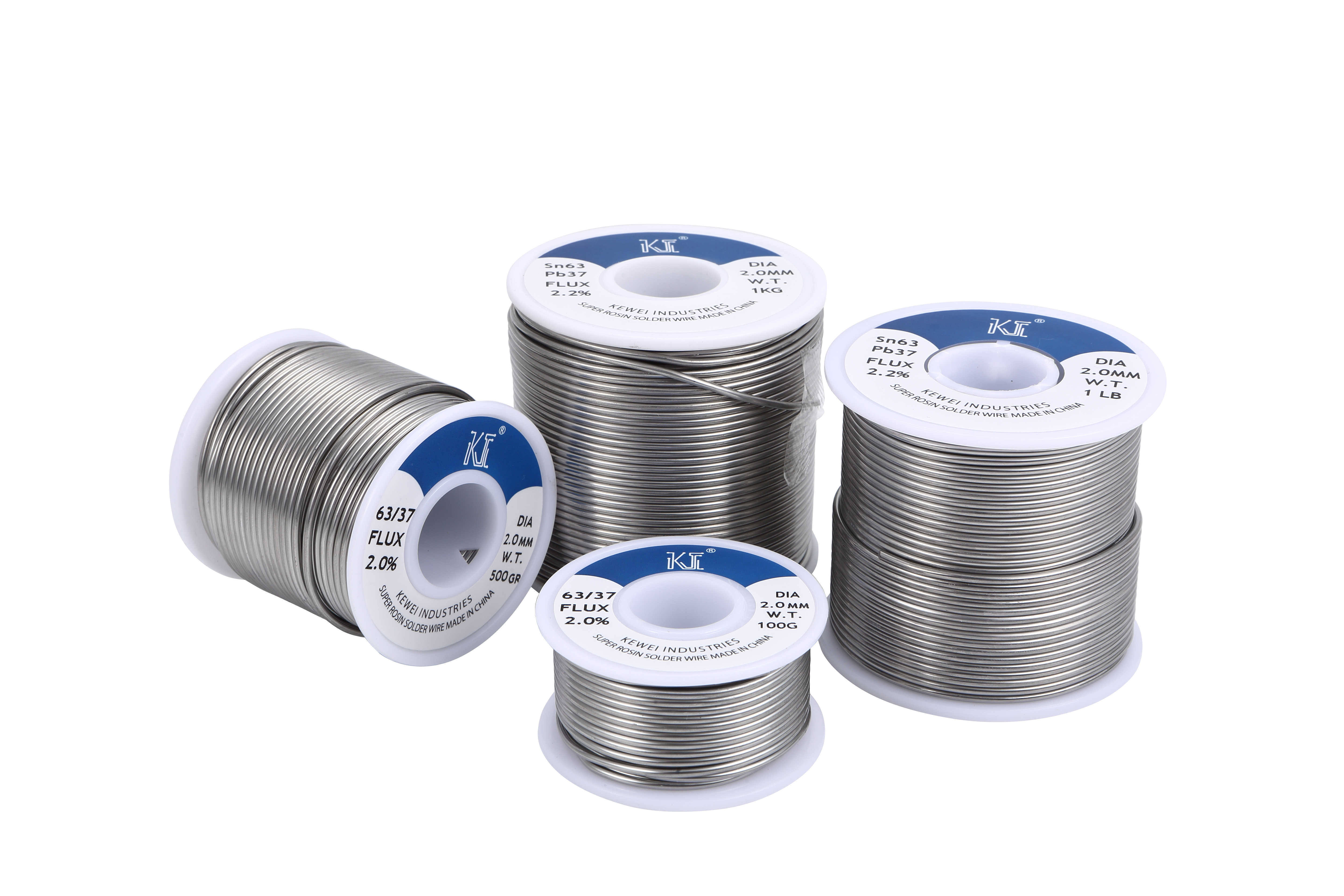 0.8mm 1.0mm 63 37 Tin Lead Solder Wire Quality Welding Wire with Flux Content 1.8% for Electronic Soldering