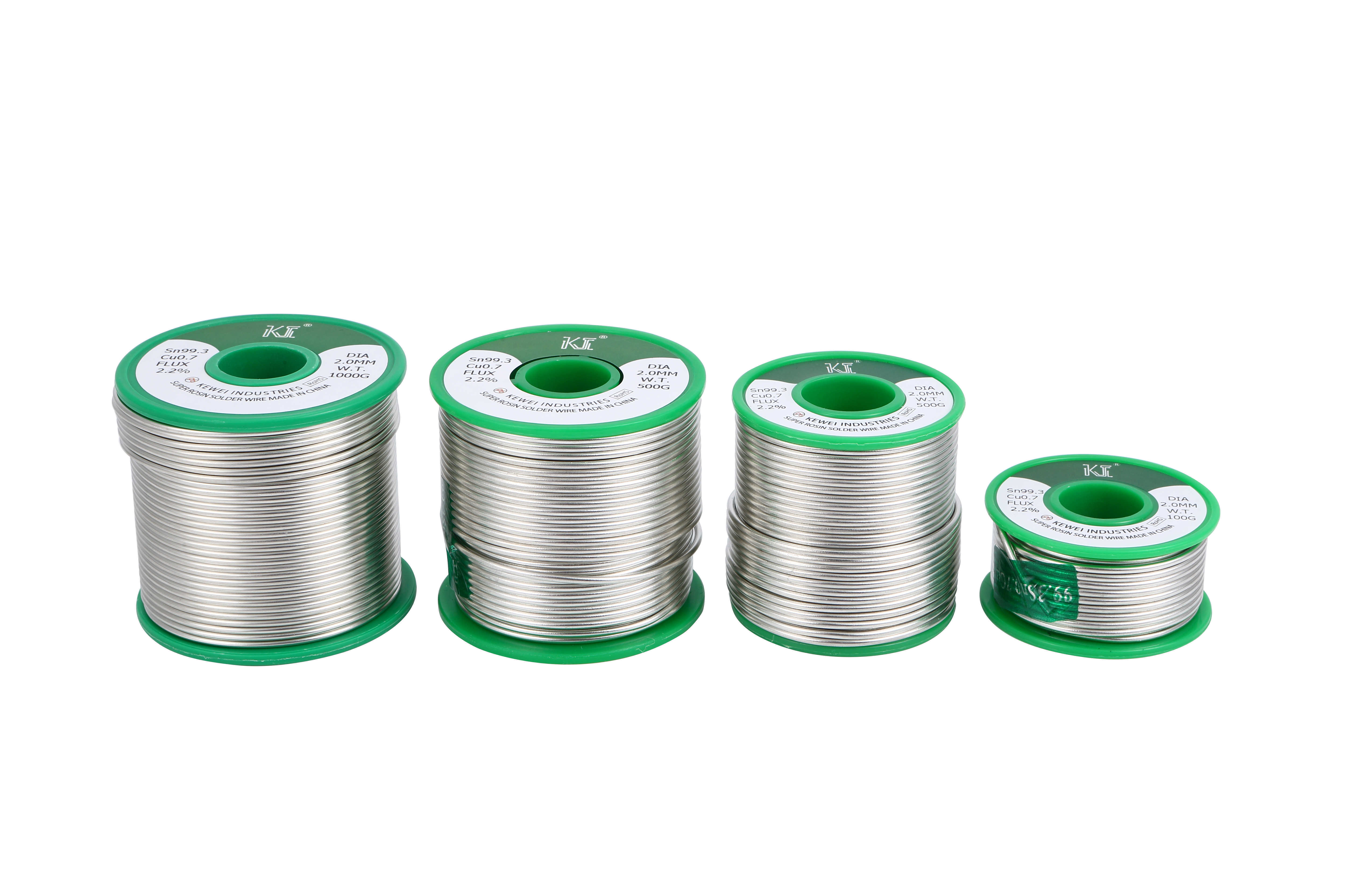 Soldering Wire 97% Tin 3% Copper Lead Free Solid Core Solder Wire Sn97Cu3 2.0mm 3.0mm