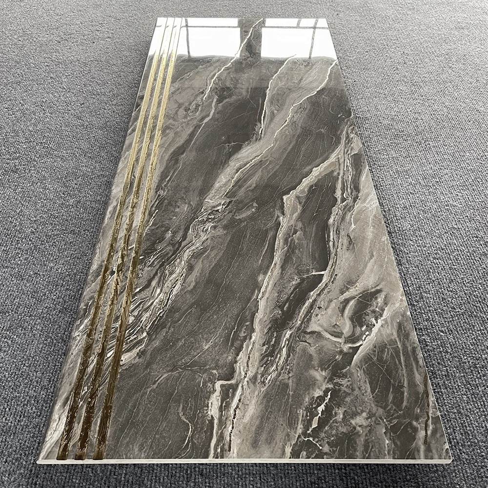 Foshan Hot Sale 470x1200mm Marble Porcelain Stair Tiles Step Non Slip