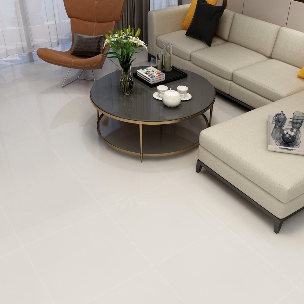 High Quality Living Room 600x600 Chinese Pure Bright Porcelanico Tile Polish For Floor