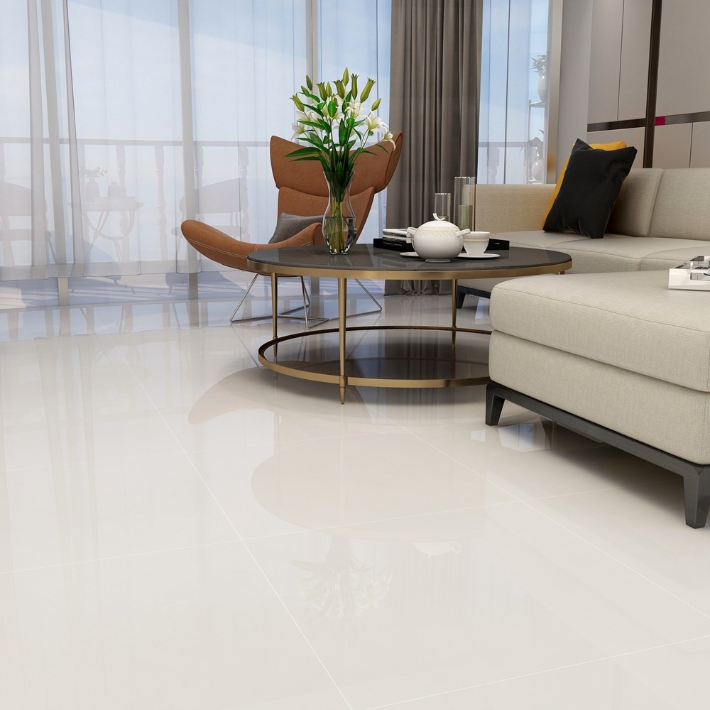 High Quality Living Room 600x600 Chinese Pure Bright Porcelanico Tile Polish For Floor