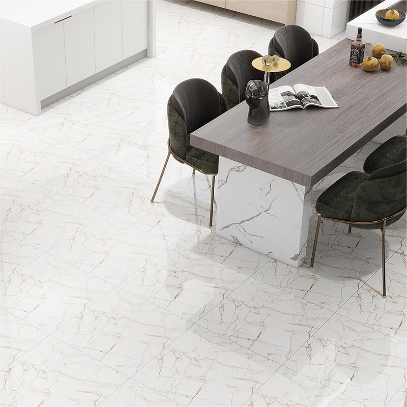 Cheap Pisos De Porcelanato 60x60 Polish Gold Vein White Floor Mable Tile Price