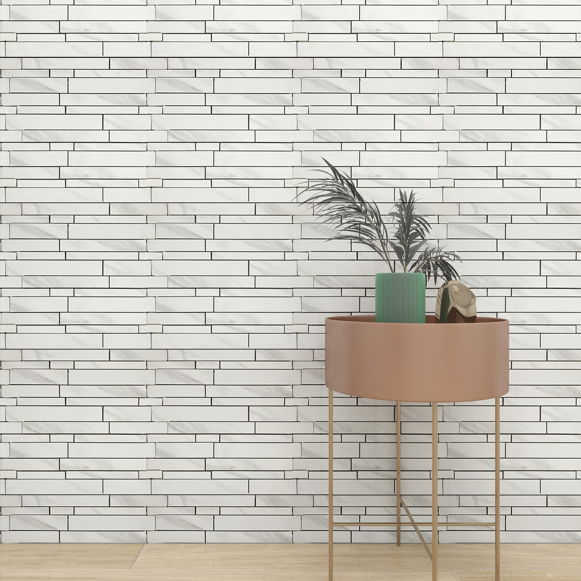 Discount Carrara white strip back splash wall tiles kitchen backsplash