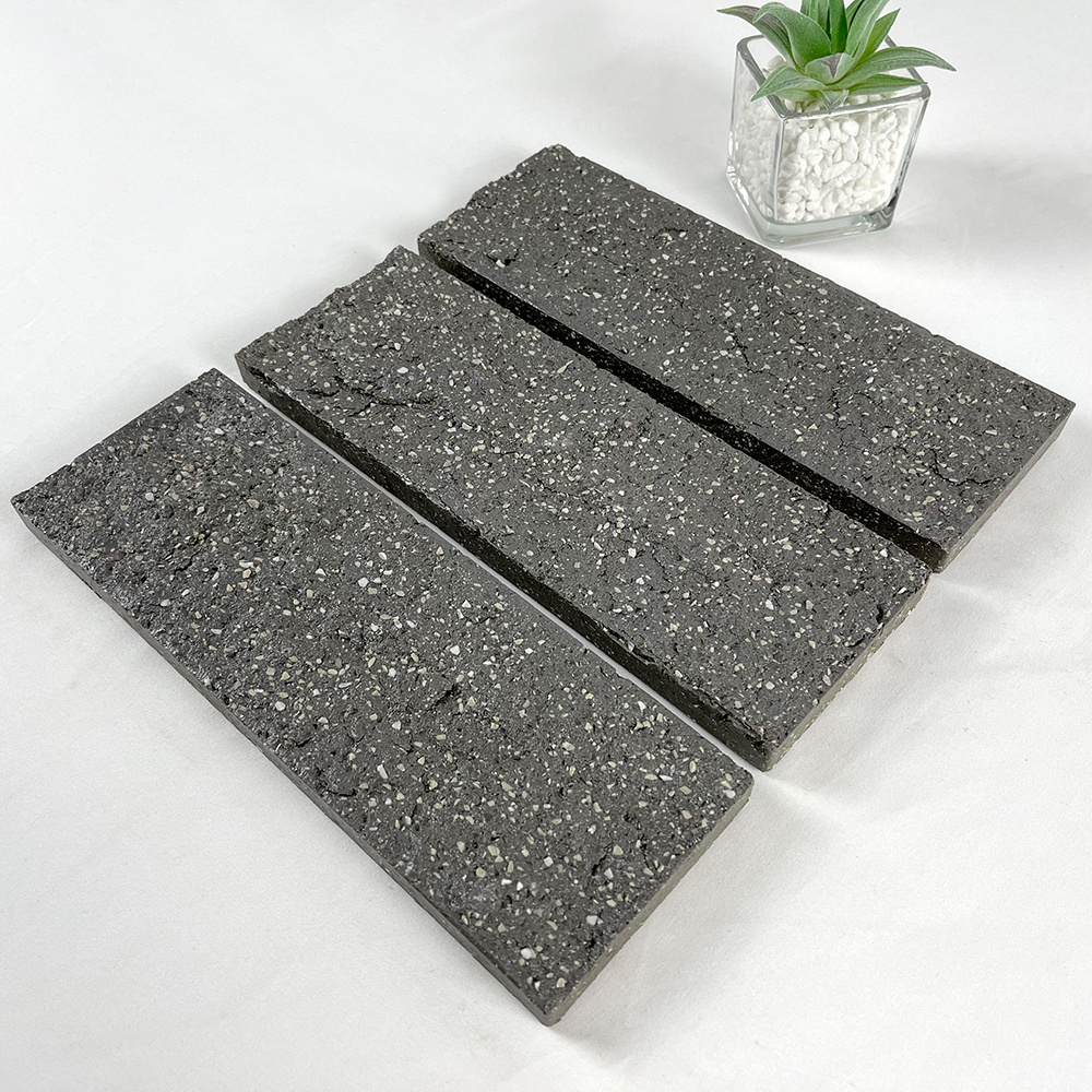 Dark Gray Ceramic For Walls Front House Cladding Stone Exterior Wall Tiles