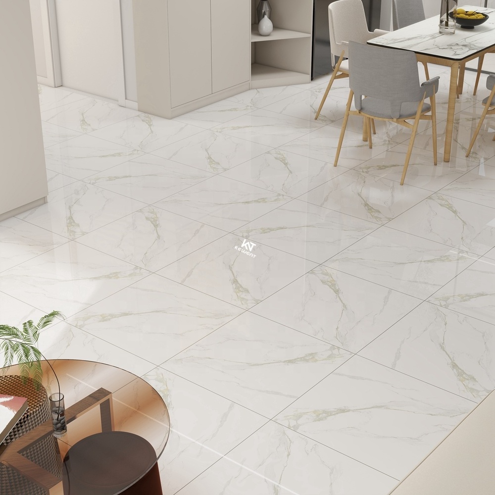 Foshan Hot Sale 60x60 White Glossy Marble Porcelanato Floor Tiles