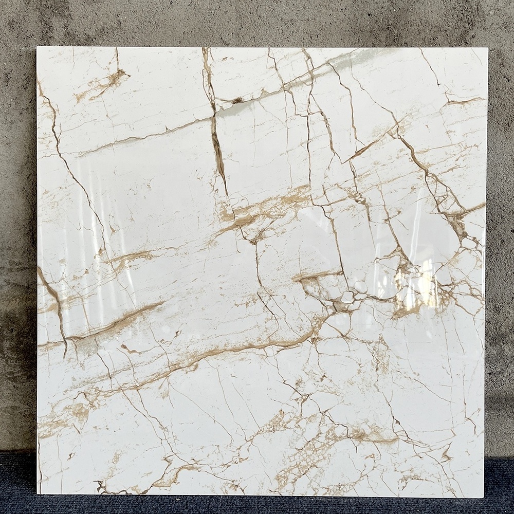 Cheap Pisos De Porcelanato 60x60 Polish Gold Vein White Floor Mable Tile Price