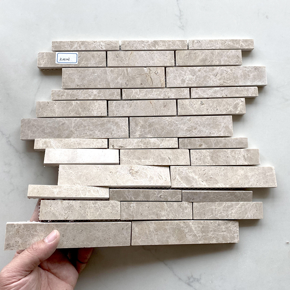 Foshan Hard Wearing Stone Mosaic Tile Backsplash For Hotel Kitchen Bathroom Project