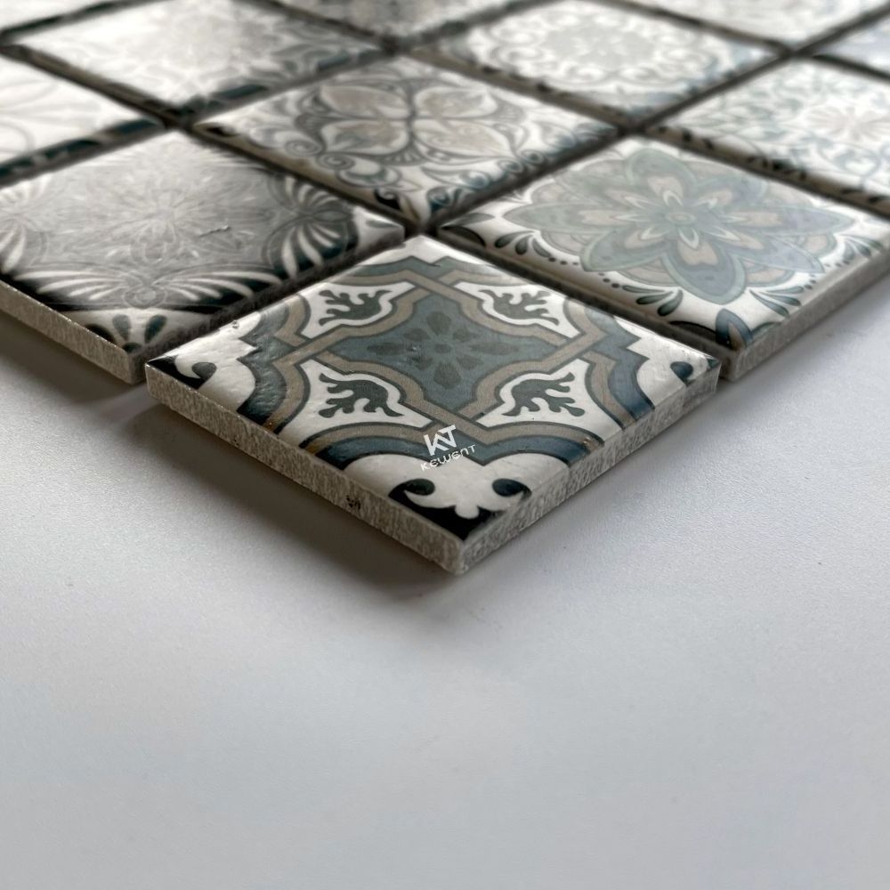 Moroccan Handmade Art Ceramic Mosaic Tiles For Kitchen Backsplash Wall