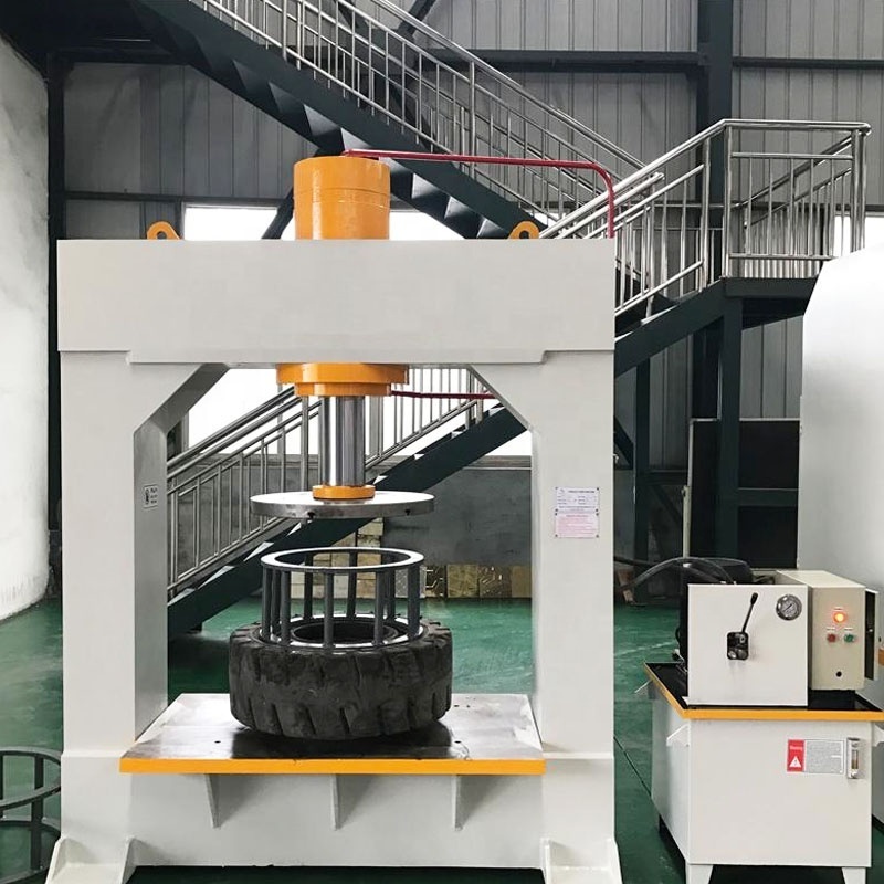 YM-100T/120T/160T/200T Press Machine Tire 200 Ton Solid Tire Hydraulic Press Machine