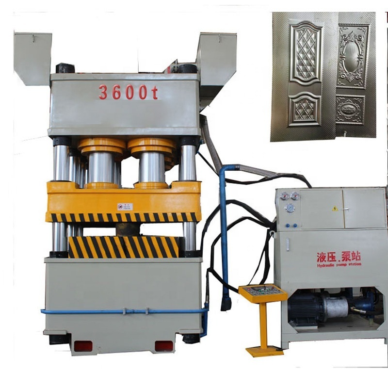 3600T/4500T/5000T/8000T Metal Door Skin Making MDF Steel Door Embossing Press Machine Hydraulic Press Machine