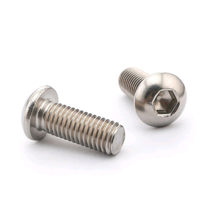 Stainless Steel Half Round Head Pan Head Hexagon Socket Screw ISO7380 Mushroom Head Umbrella Bolt