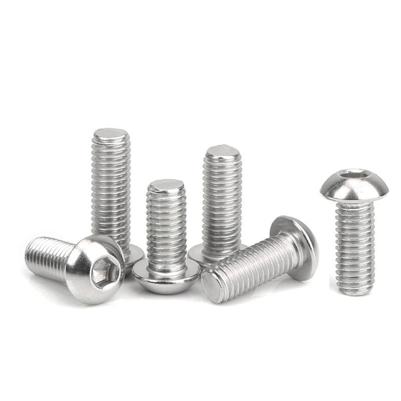 Stainless Steel Half Round Head Pan Head Hexagon Socket Screw ISO7380 Mushroom Head Umbrella Bolt