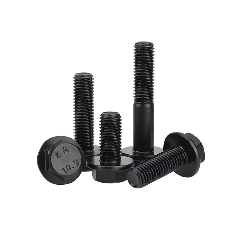 Full Thread High-Strength Flange Bolts Din6921 10.9 Level Toothed Flange Hexagonal Bolts