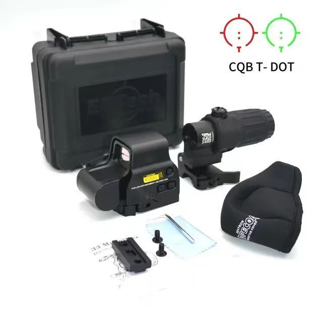 Best-Selling 558 Red Dot G33 G43 Waterproof Holographic Sight Combo 3x Magnifying Glass Hunting 20mm Laser Model 1mw Maximum