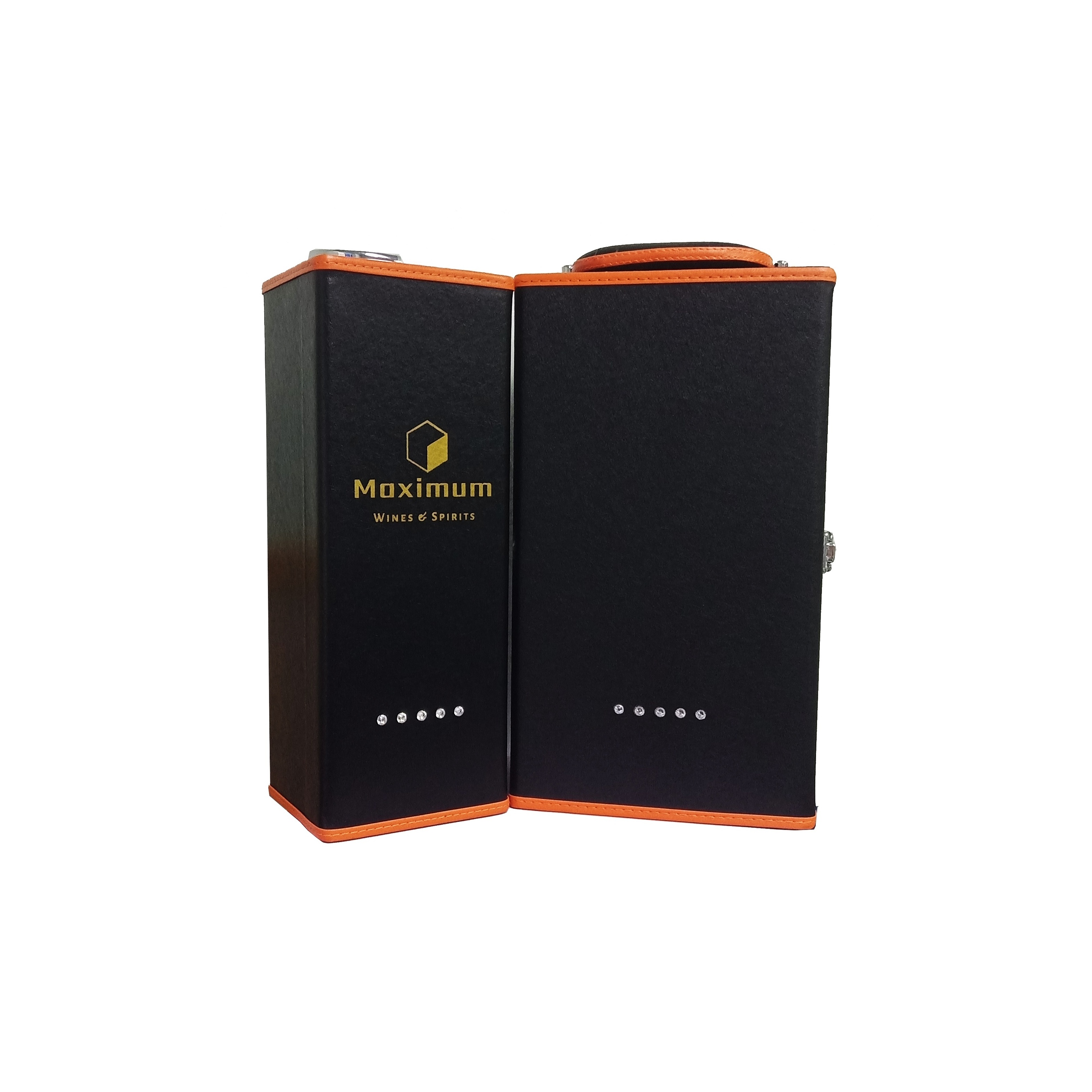 kexin shipping 1 2 3 4 6 bottles wine gable luxury faux leather wine packaging cardboard box with gadgets