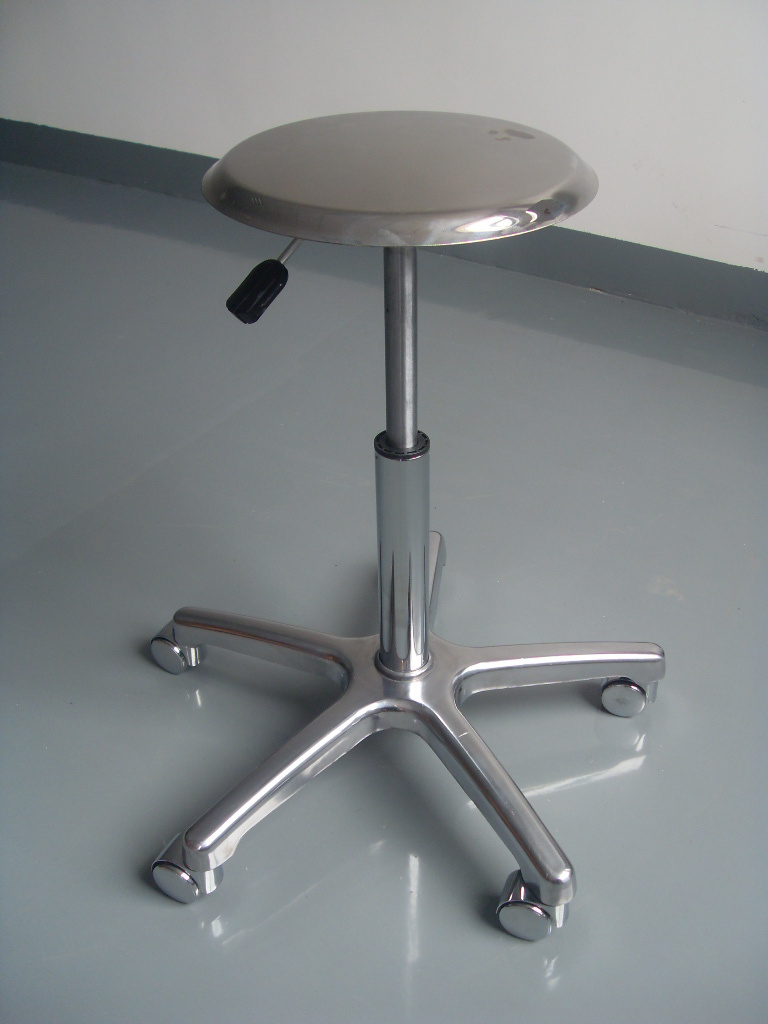 ESD antistatic adjustable stainless steel laboratory chair stool